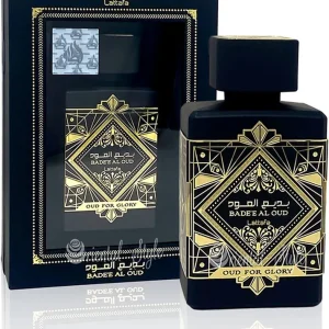 Badee Al Oud Noir est une eau de parfum orientale boisé-épicée unisexe de la maison
